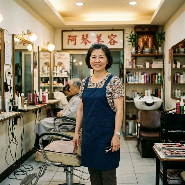 林さん - 伝統的な美容サロンのオーナー