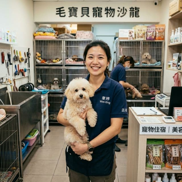 黄店長 - ペット美容ホテル店長